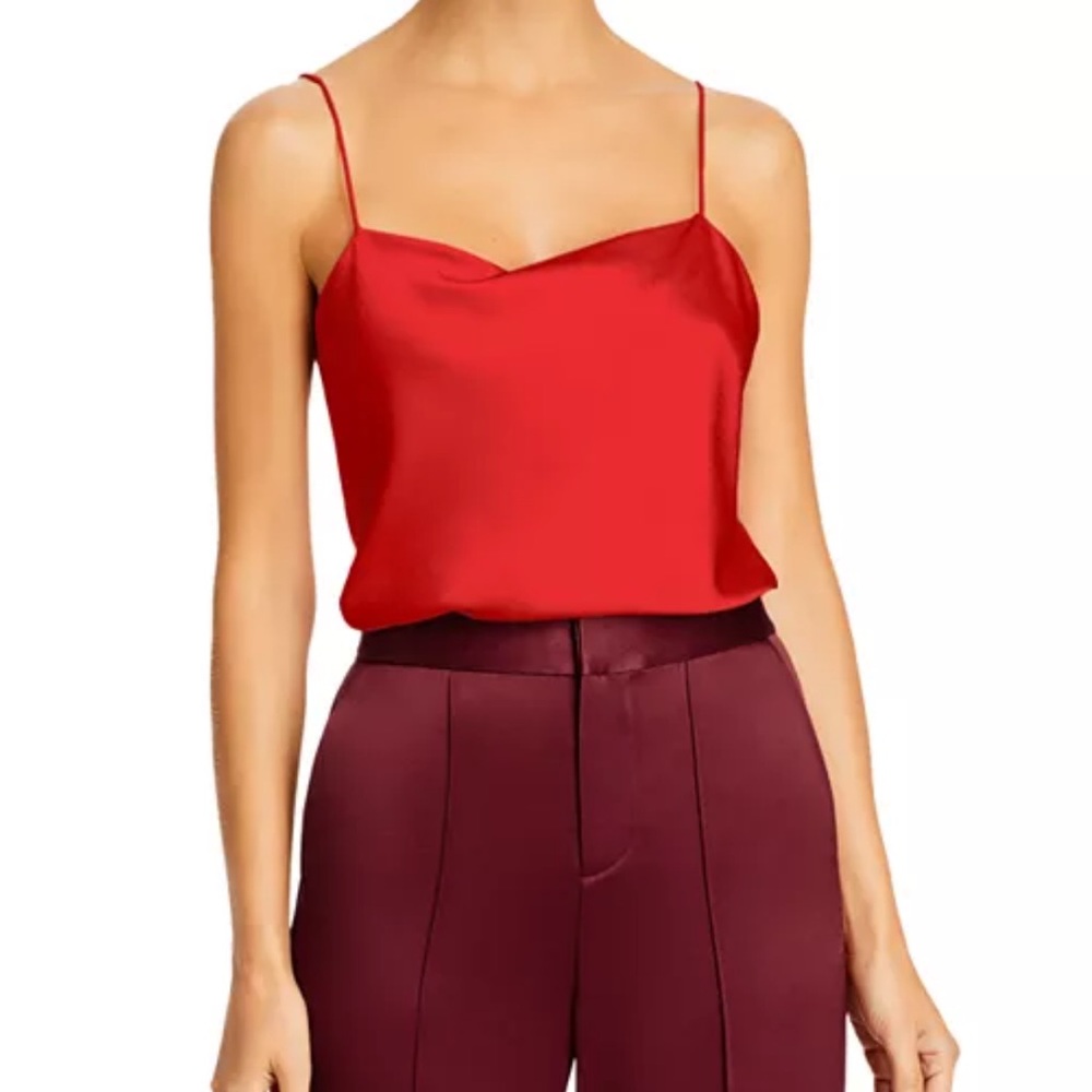 Alice and Olivia Harmon Camisole Small Color: Bright Poppy NWOT